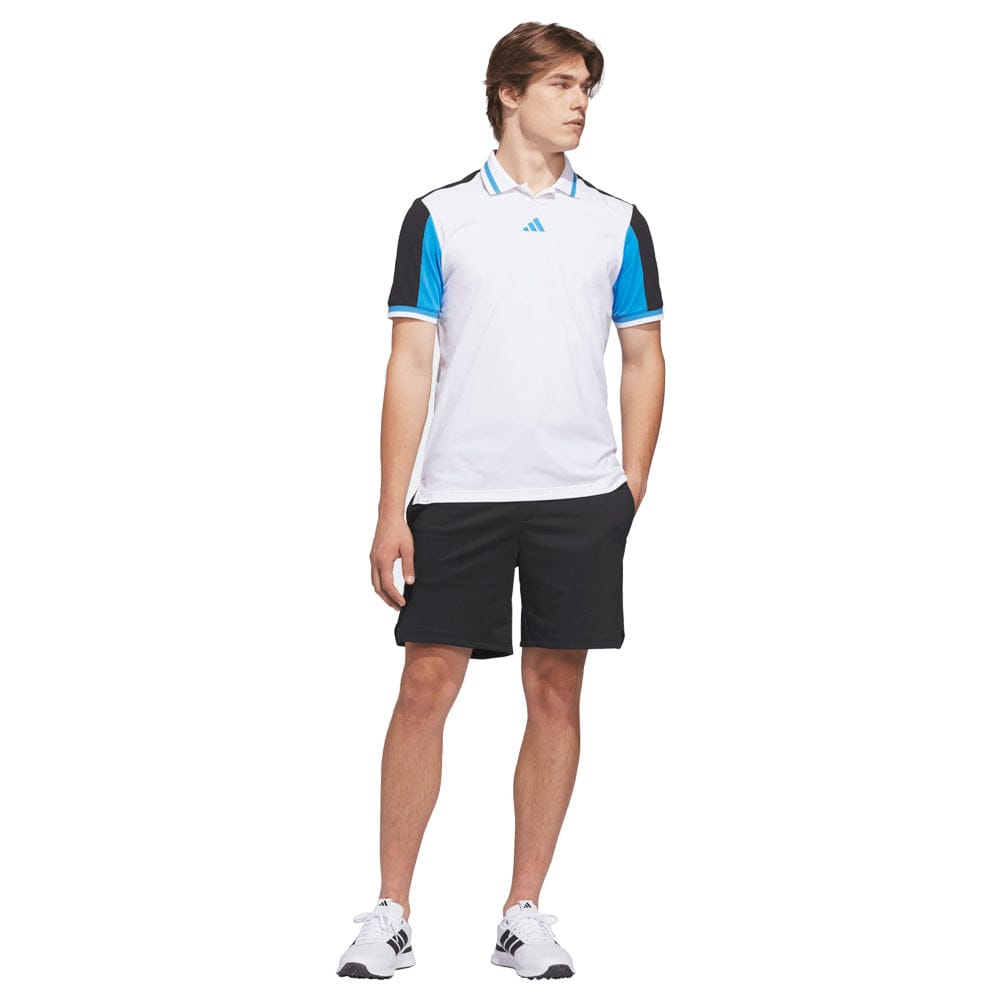 adidas Beyond Vent Twistknit Polo Shirt - White/Black