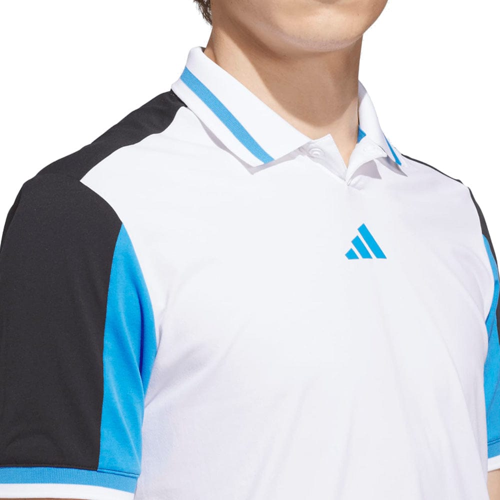adidas Beyond Vent Twistknit Polo Shirt - White/Black