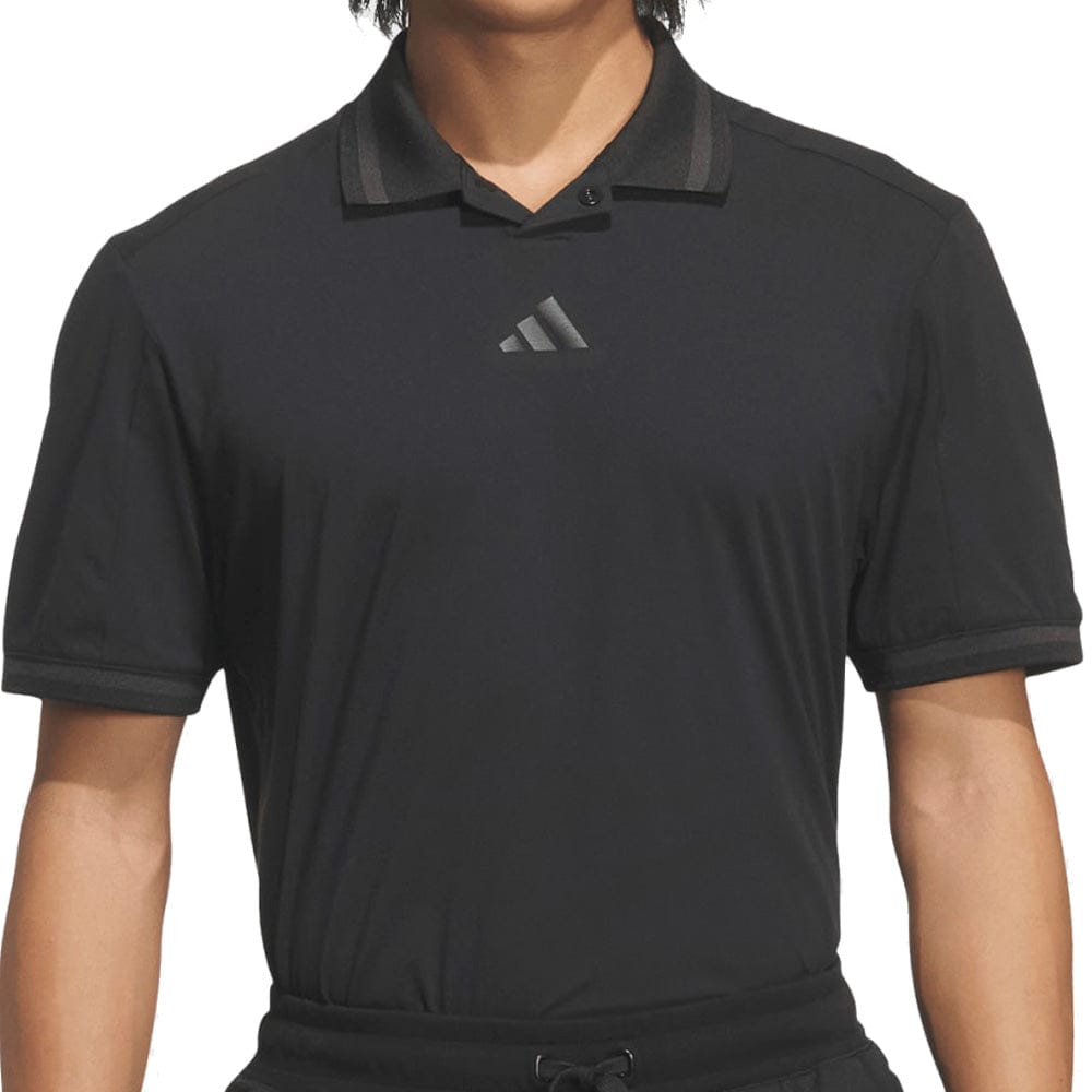 adidas Beyond Vent Twistknit Polo Shirt - Black/Black