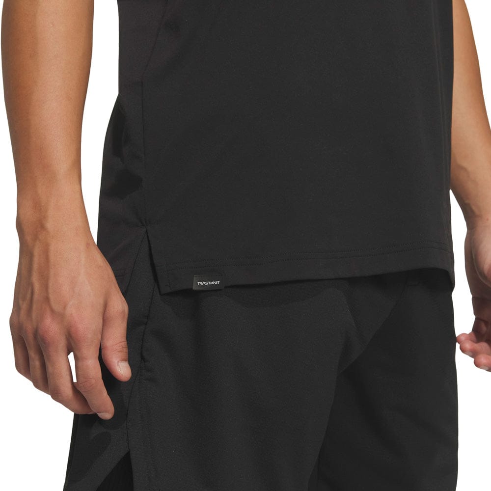 adidas Beyond Vent Twistknit Polo Shirt - Black/Black
