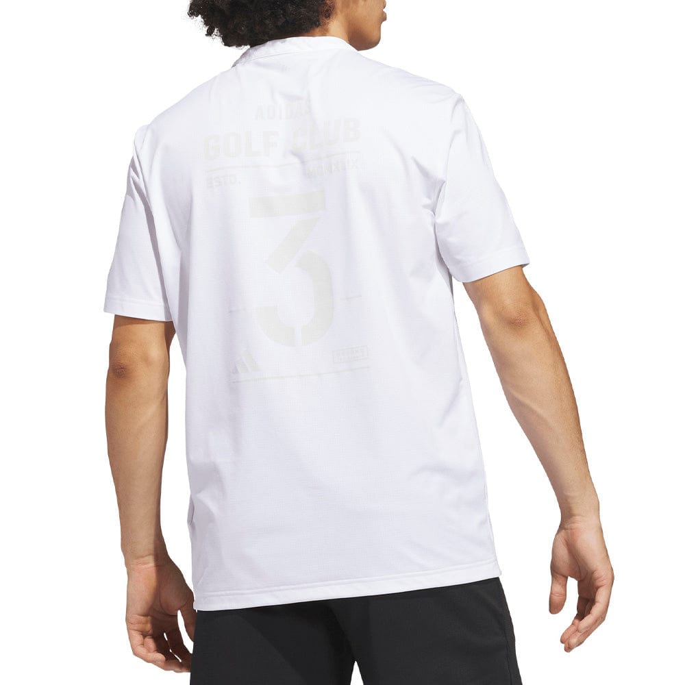 adidas Beyond The Course Golf Club Twistknit Range Shirt - White