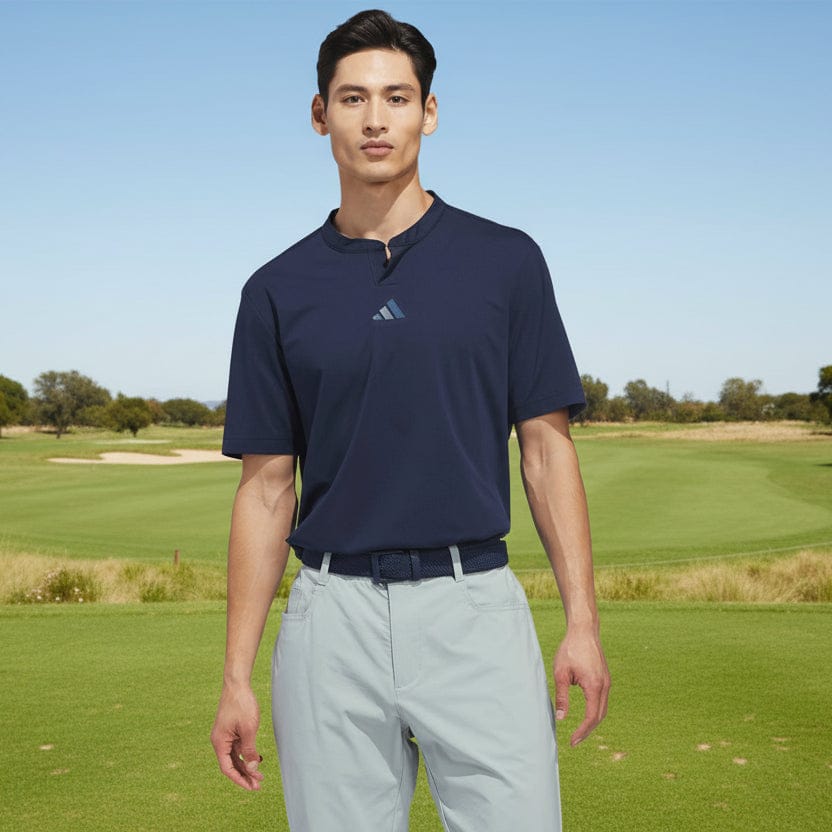 adidas Beyond The Course Golf Club Twistknit Range Shirt - Collegiate Navy