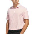 adidas Performance Two-Color Stripe Polo Shirt - White/Dusky Orange