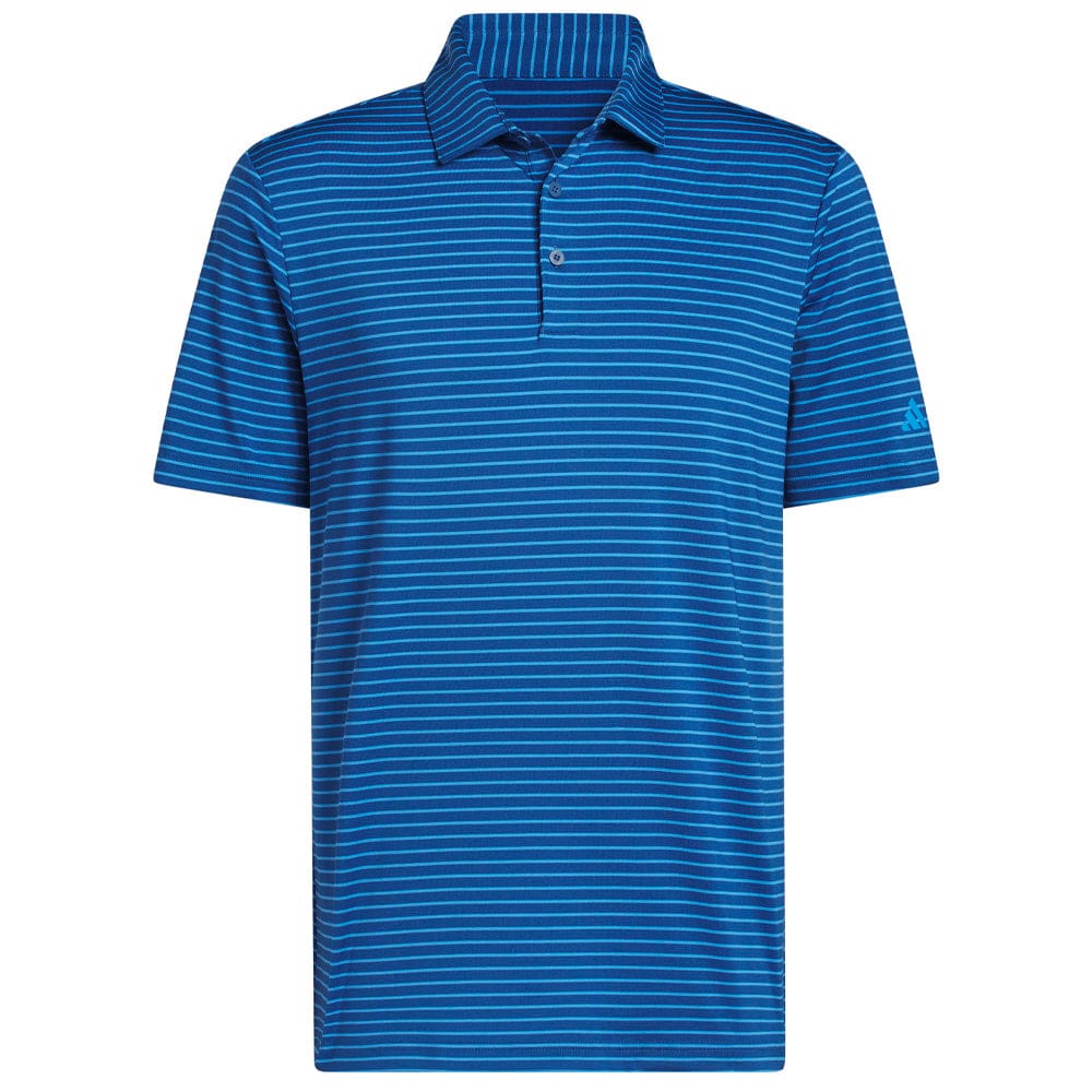 adidas Performance Two-Color Stripe Polo Shirt - Dusky Petrol/Lucid Ray Blue