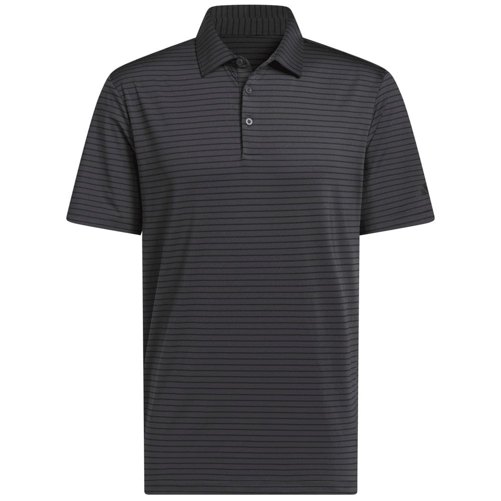 adidas Performance Two-Color Stripe Polo Shirt - Carbon/Black