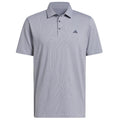 adidas Performance Textured Polo Shirt - White/Collegiate Navy