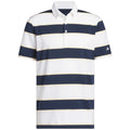 adidas Ultimate365+ Jumbo Stripe Climacool Polo Shirt - White/Collegiate Navy
