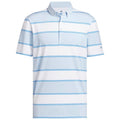 adidas Ultimate365+ Jumbo Stripe Climacool Polo Shirt - Crystal Sky/White