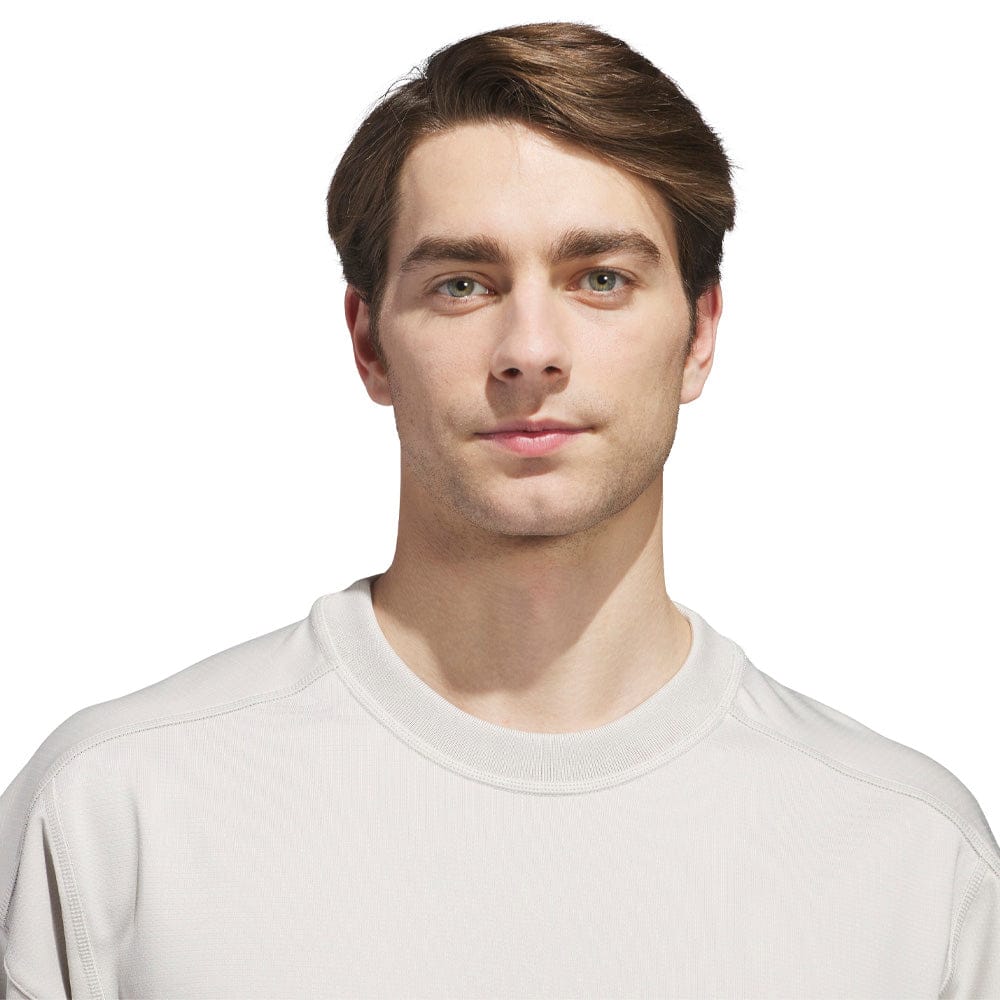 adidas Beyond Graphic Short Sleeve Crewneck Pullover - Wonder Alumina
