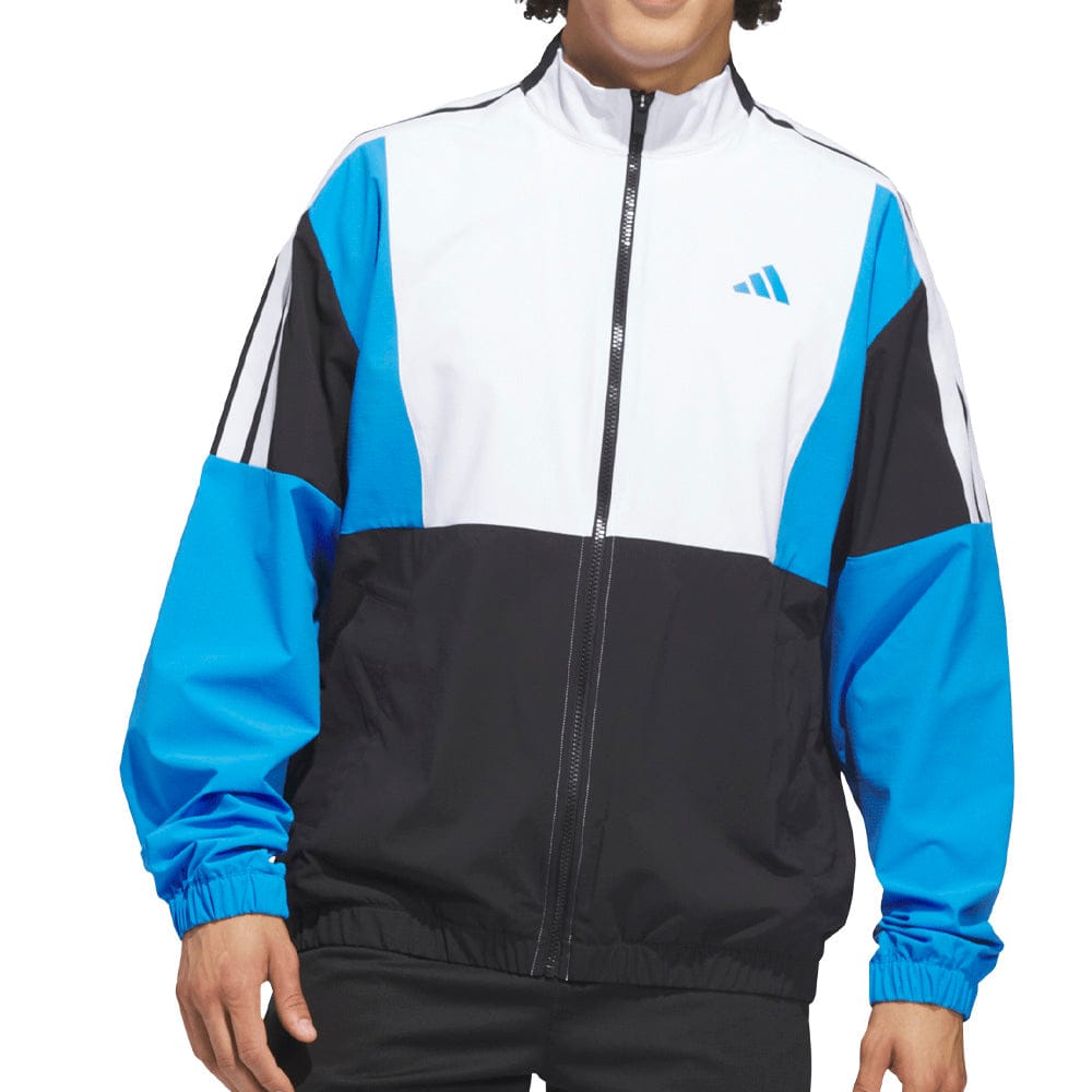 adidas Beyond Twistweave Full-Zip Windbreaker - Black/White