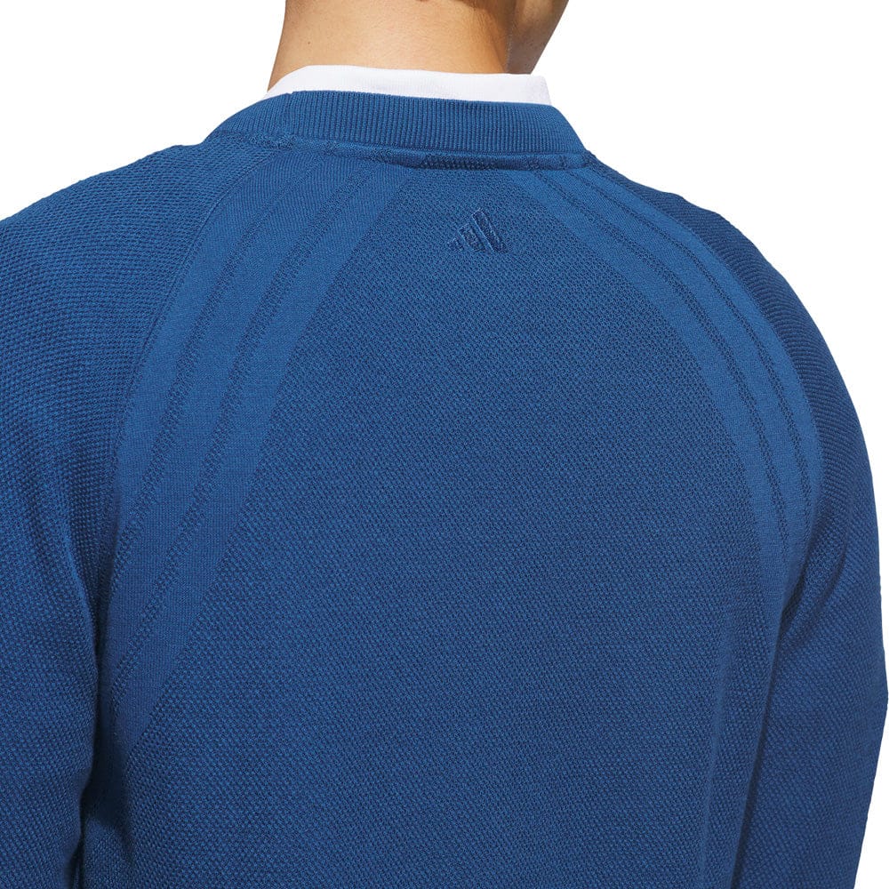 adidas Ultimate365 Tour Knit Crewneck - Dusky Petrol