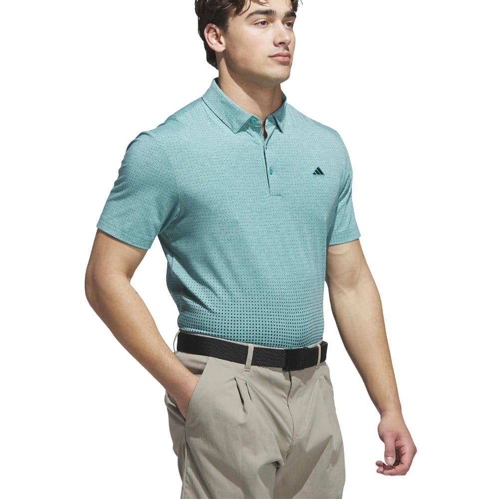 adidas Go-to Rise Print Polo Shirt - Pure Teal