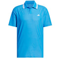 adidas Ultimate365 Tour Twistknit Pique Polo Shirt - Lucid Ray Blue