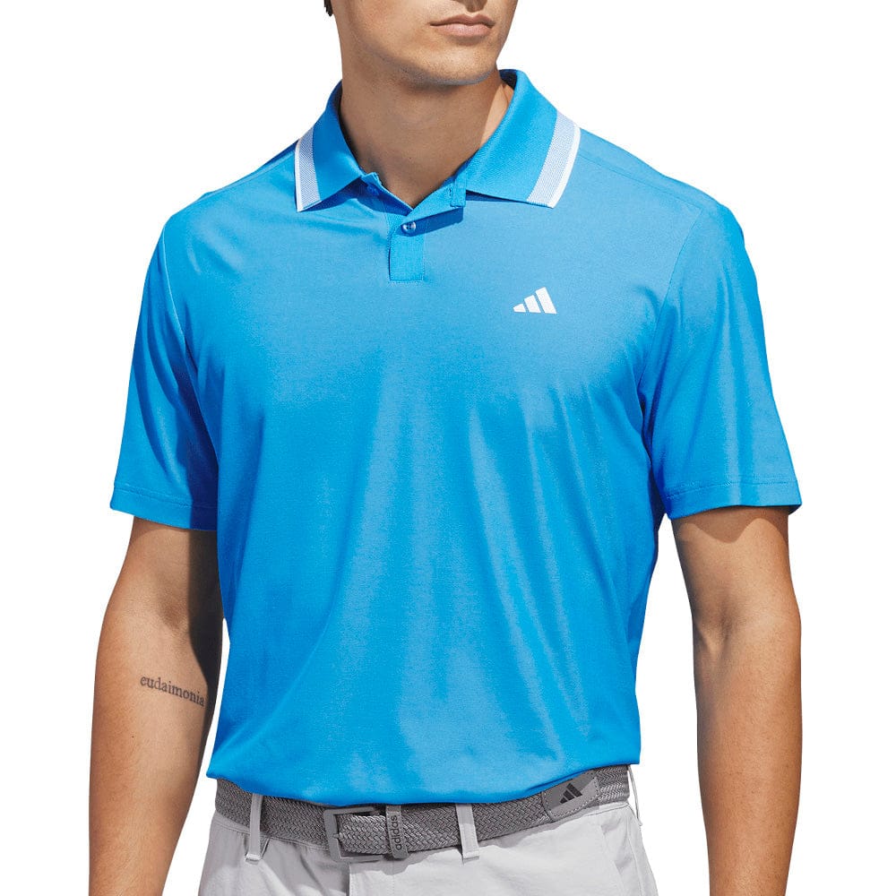adidas Ultimate365 Tour Twistknit Pique Polo Shirt - Lucid Ray Blue