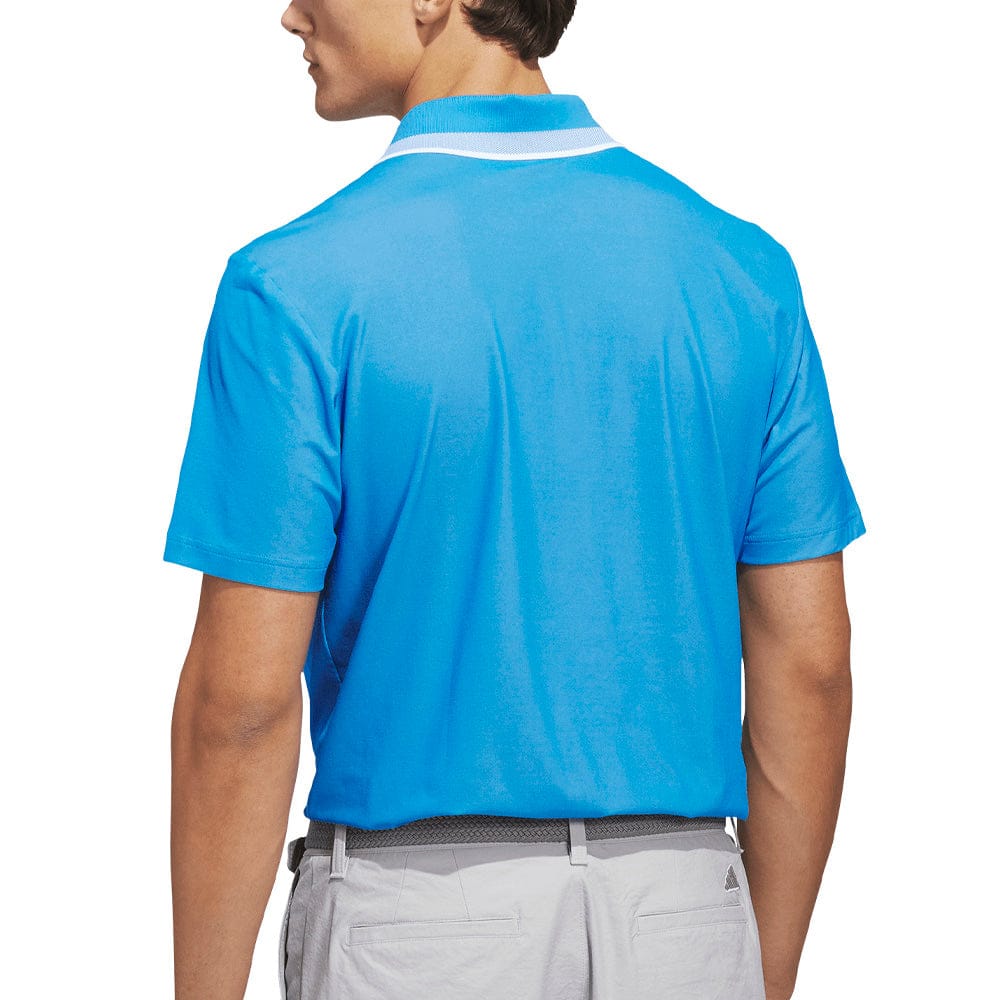 adidas Ultimate365 Tour Twistknit Pique Polo Shirt - Lucid Ray Blue