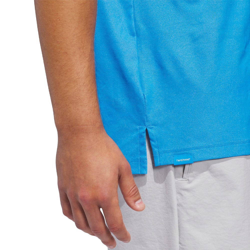 adidas Ultimate365 Tour Twistknit Pique Polo Shirt - Lucid Ray Blue