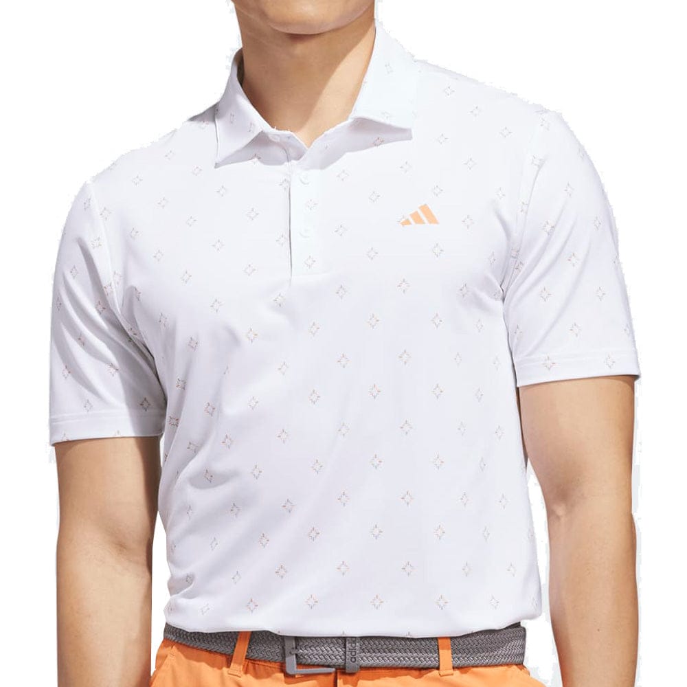 adidas Ultimate365 Essence Print Climacool Polo Shirt - White