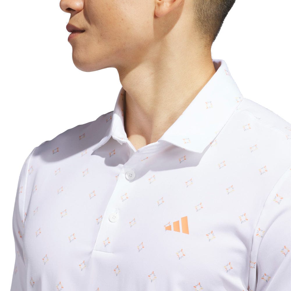 adidas Ultimate365 Essence Print Climacool Polo Shirt - White