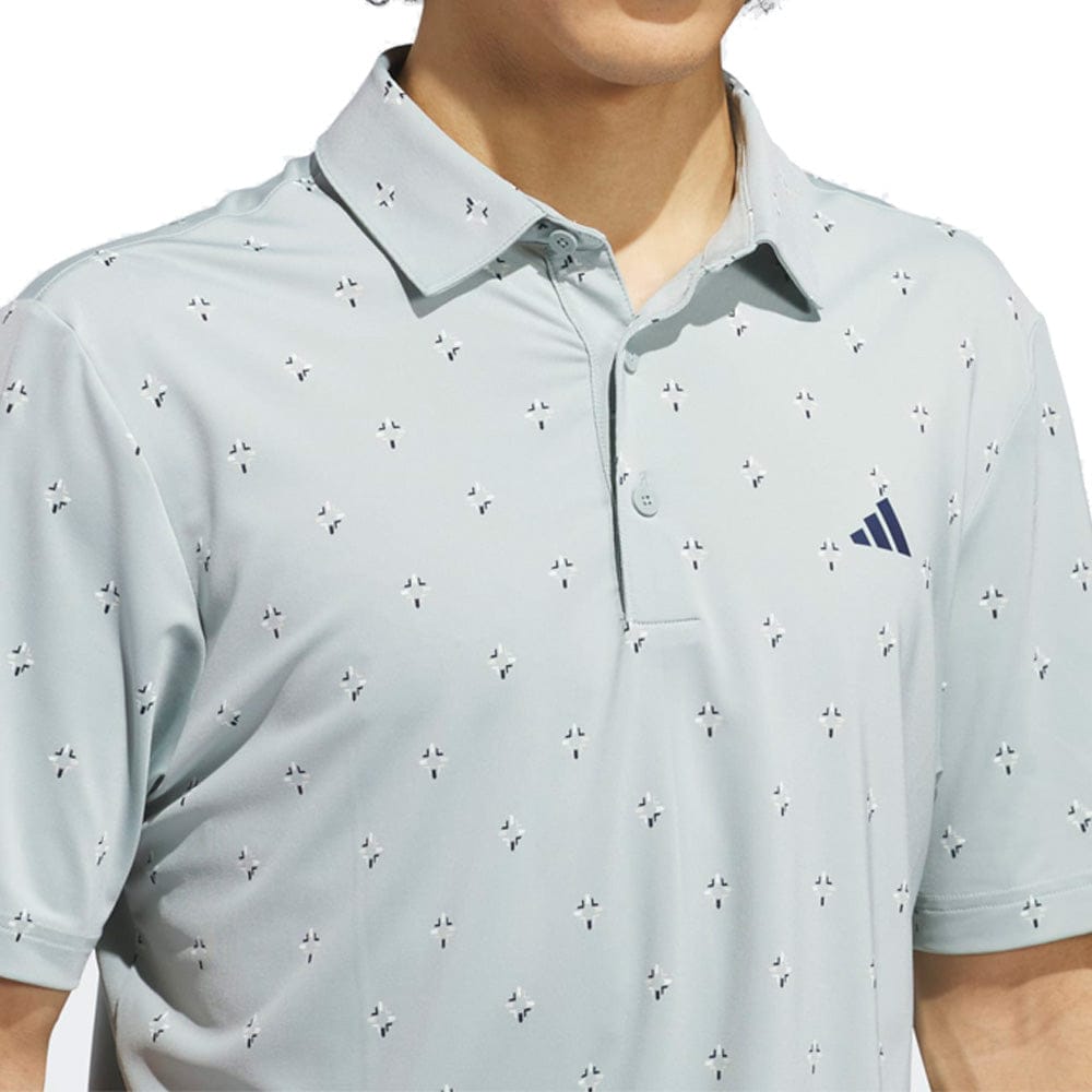 adidas Ultimate365 Essence Print Climacool Polo Shirt - Wonder Sage