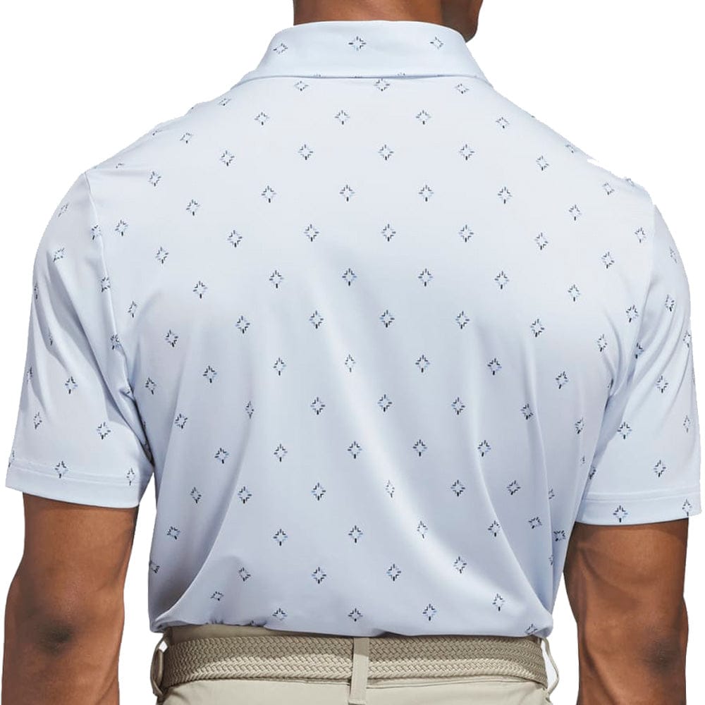 adidas Ultimate365 Essence Print Climacool Polo Shirt - Crystal Sky