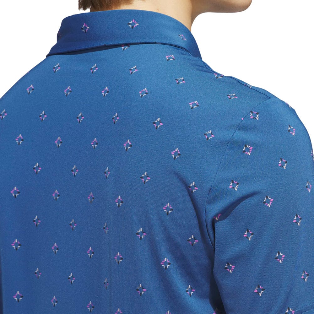 adidas Ultimate365 Essence Print Climacool Polo Shirt - Dusky Petrol