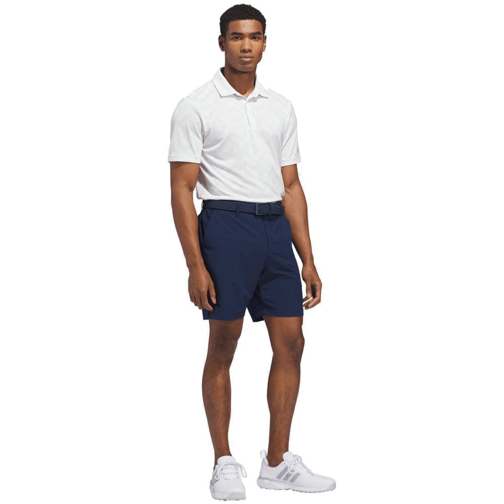 adidas Ultimate365 Jacquard Polo Shirt - White/Grey Two