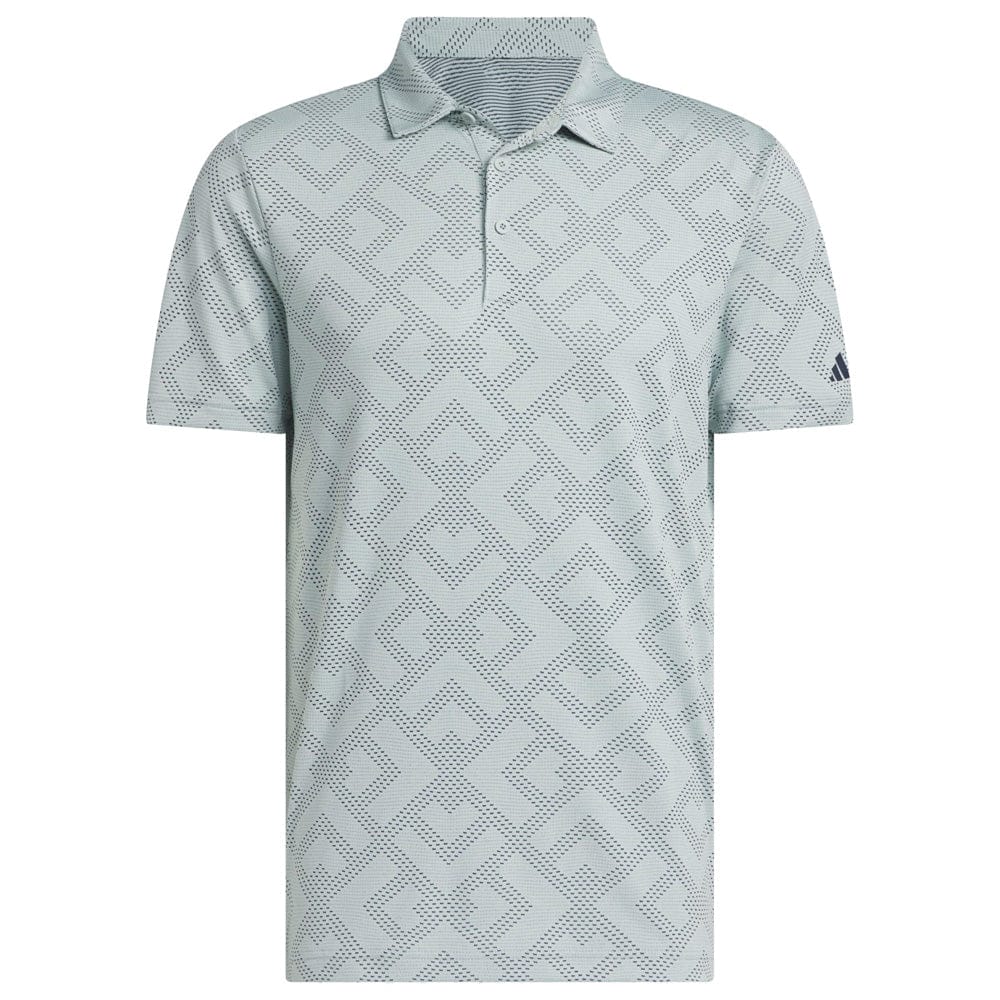 adidas Ultimate365 Jacquard Polo Shirt - Wonder Sage/Collegiate Navy