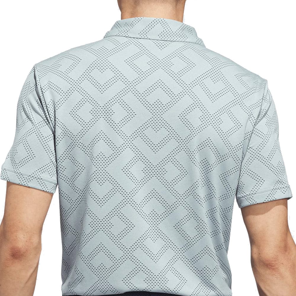 adidas Ultimate365 Jacquard Polo Shirt - Wonder Sage/Collegiate Navy