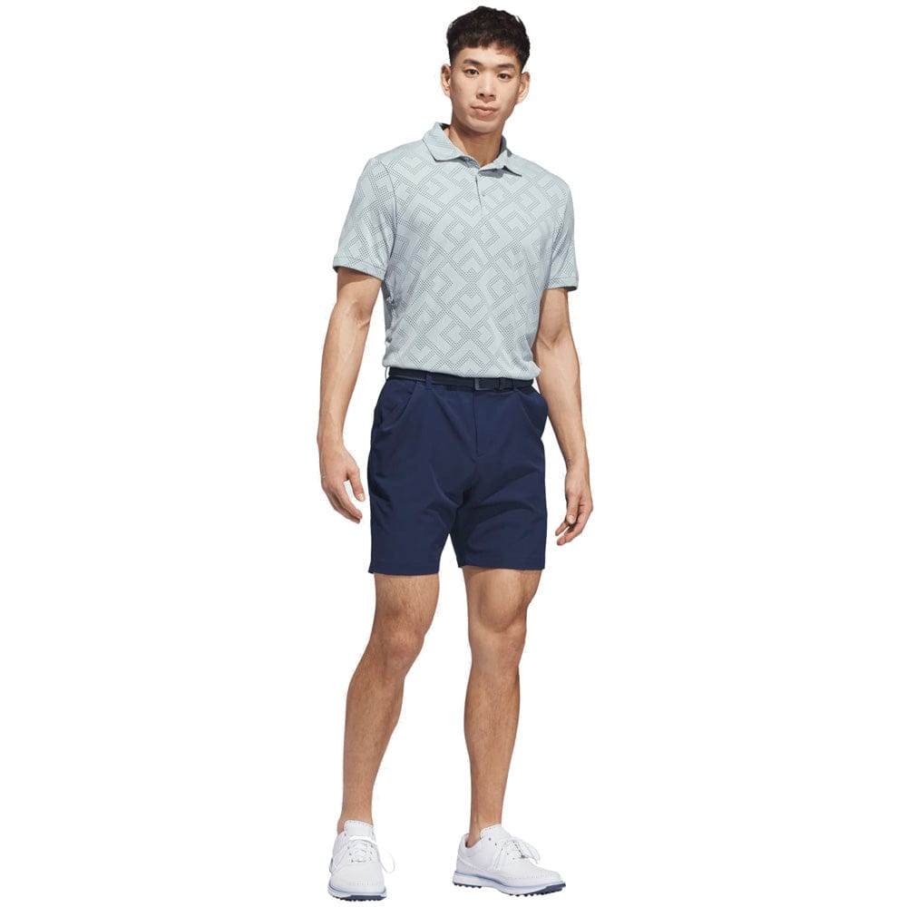 adidas Ultimate365 Jacquard Polo Shirt - Wonder Sage/Collegiate Navy