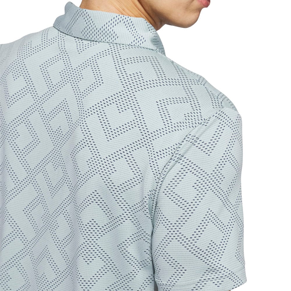 adidas Ultimate365 Jacquard Polo Shirt - Wonder Sage/Collegiate Navy