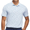 adidas Ultimate365 Jacquard Polo Shirt - Crystal Sky/Lucid Ray Blue