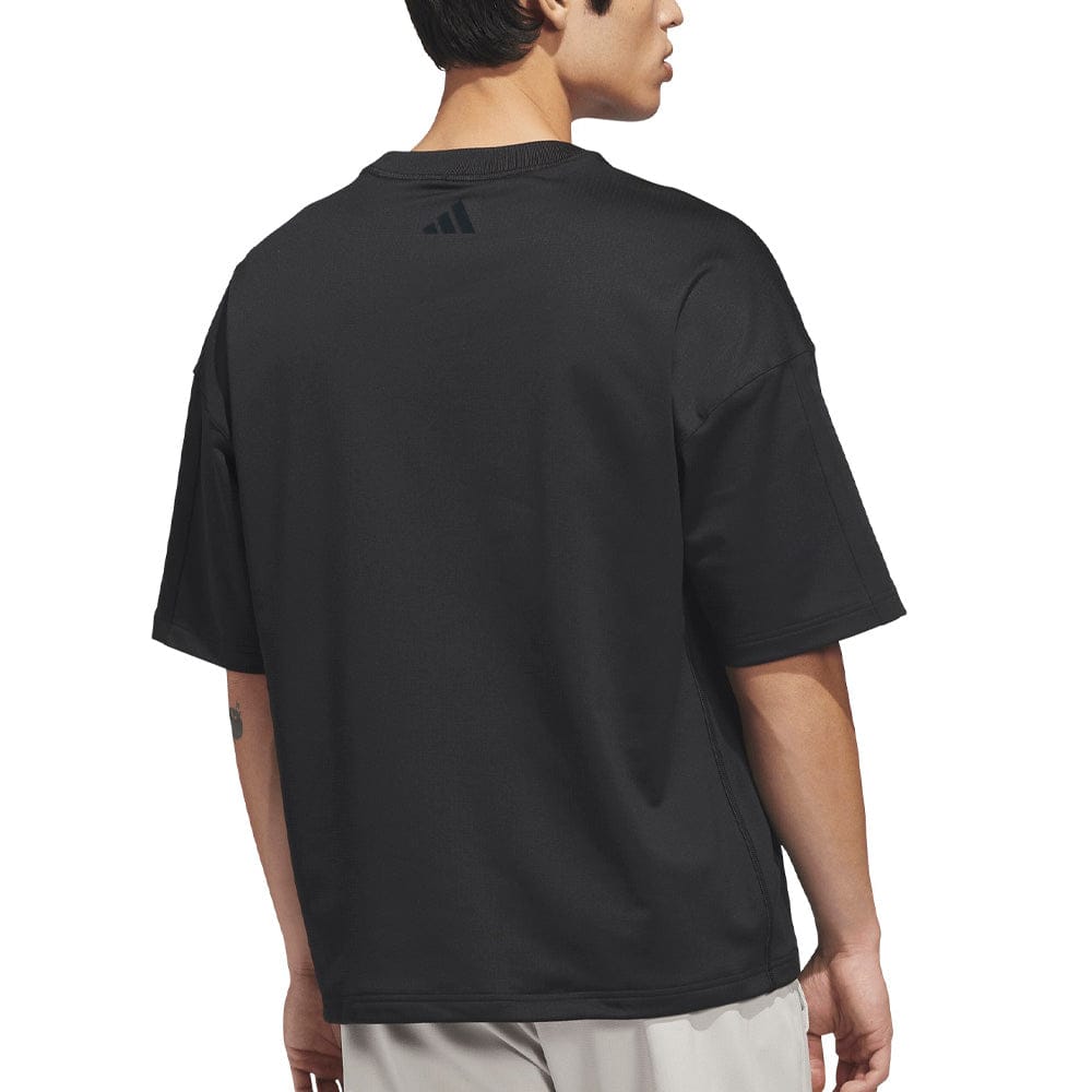 adidas Beyond Graphic Short Sleeve Crewneck Pullover - Black