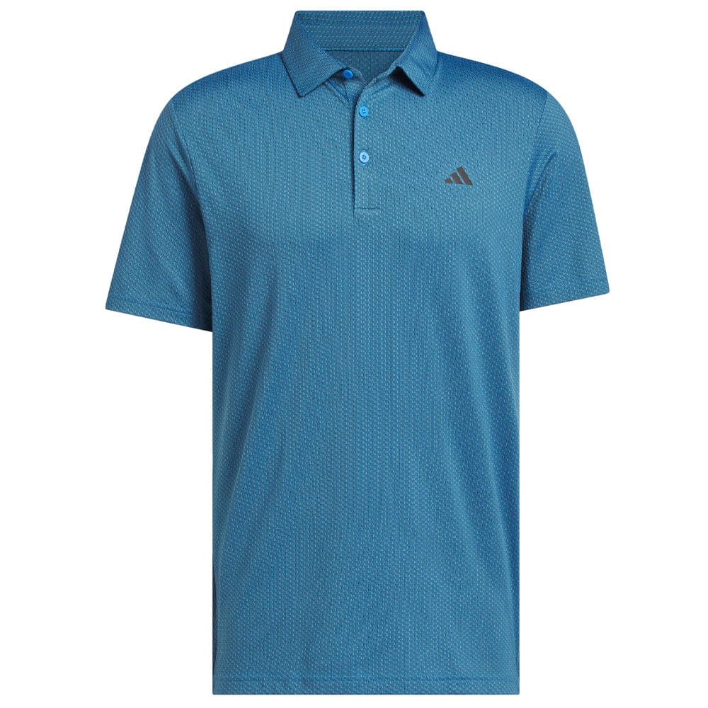 adidas Performance Textured Polo Shirt - Lucid Ray Blue/Black