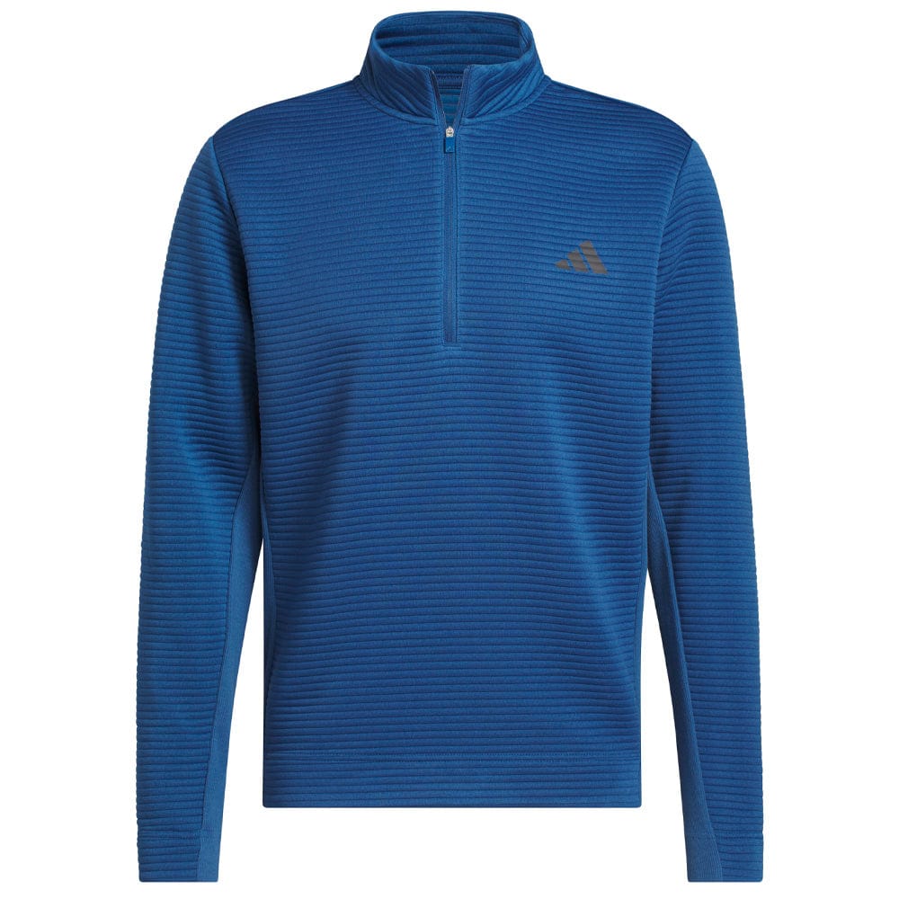 adidas Ultimate365 DWR Textured Quarter Zip Pullover - Dusky Petrol