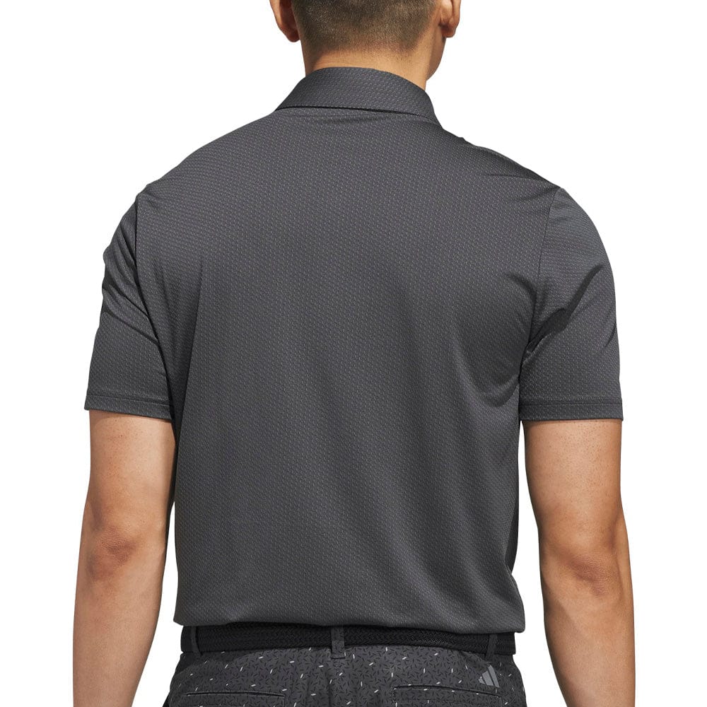 adidas Performance Textured Polo Shirt - Carbon/Black