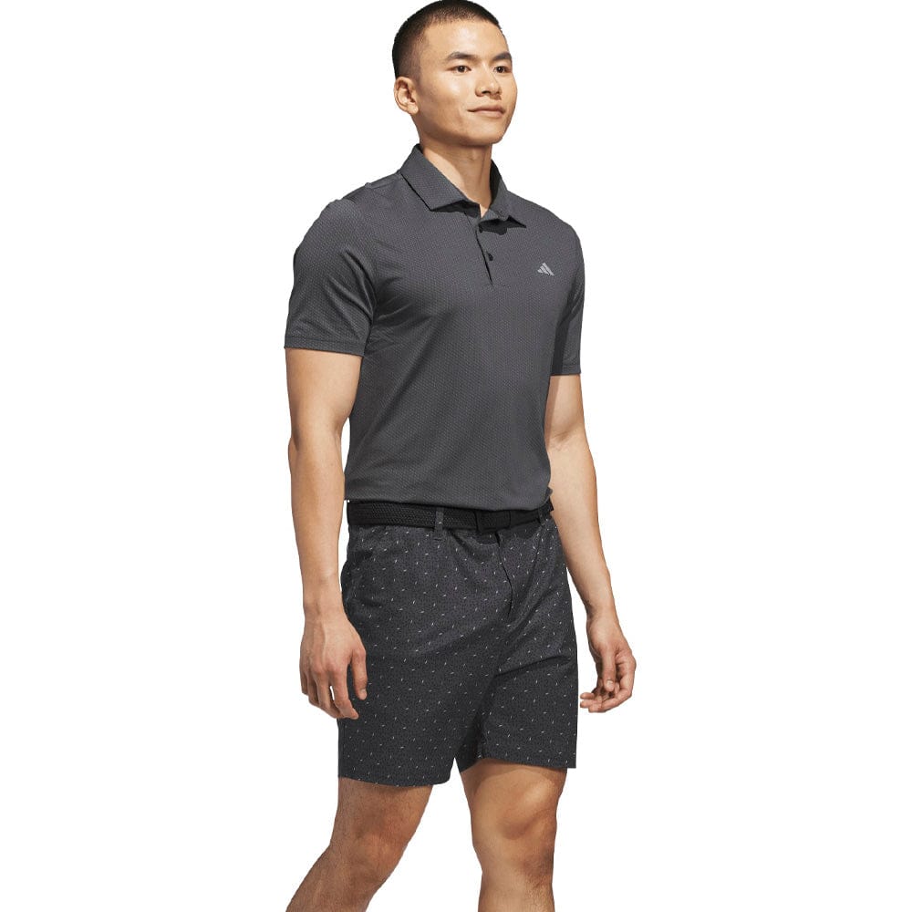 adidas Performance Textured Polo Shirt - Carbon/Black