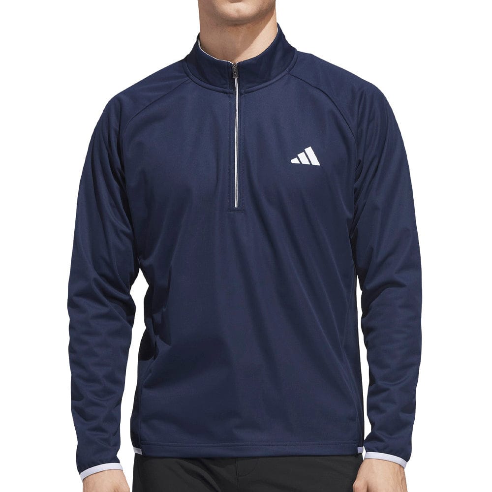 adidas Ultimate365 Durable Water Repellent Wind Quarter-Zip - Collegiate Navy/White/