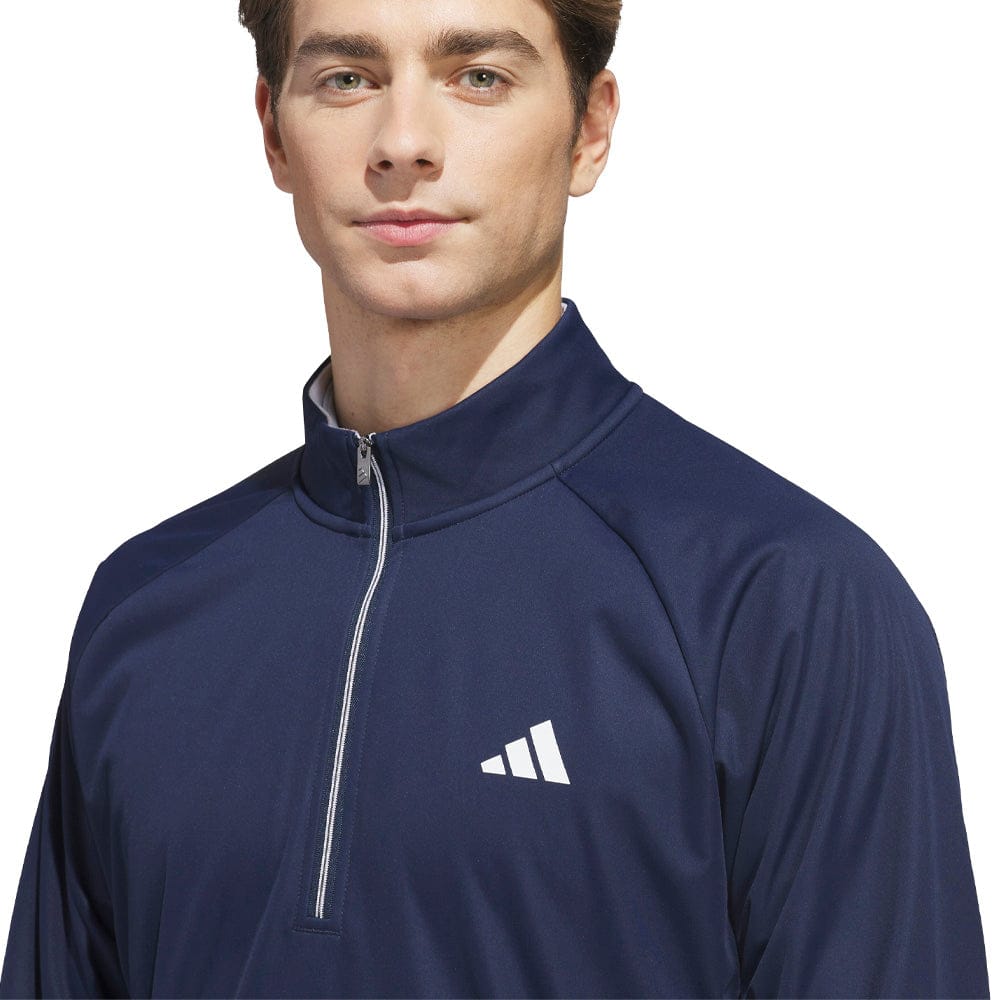 adidas Ultimate365 Durable Water Repellent Wind Quarter-Zip - Collegiate Navy/White/