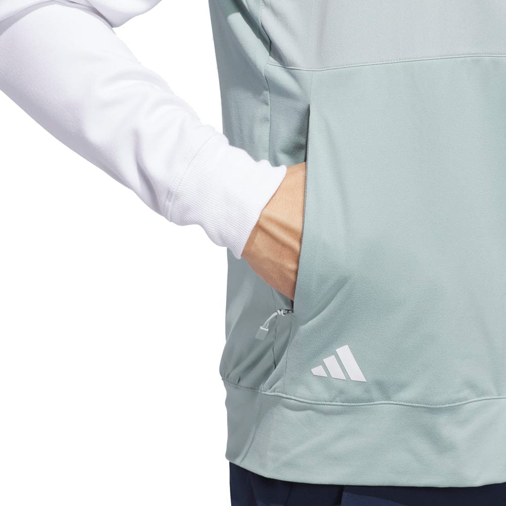 adidas Ultimate365 Tour Full Zip Vest - Wonder Sage