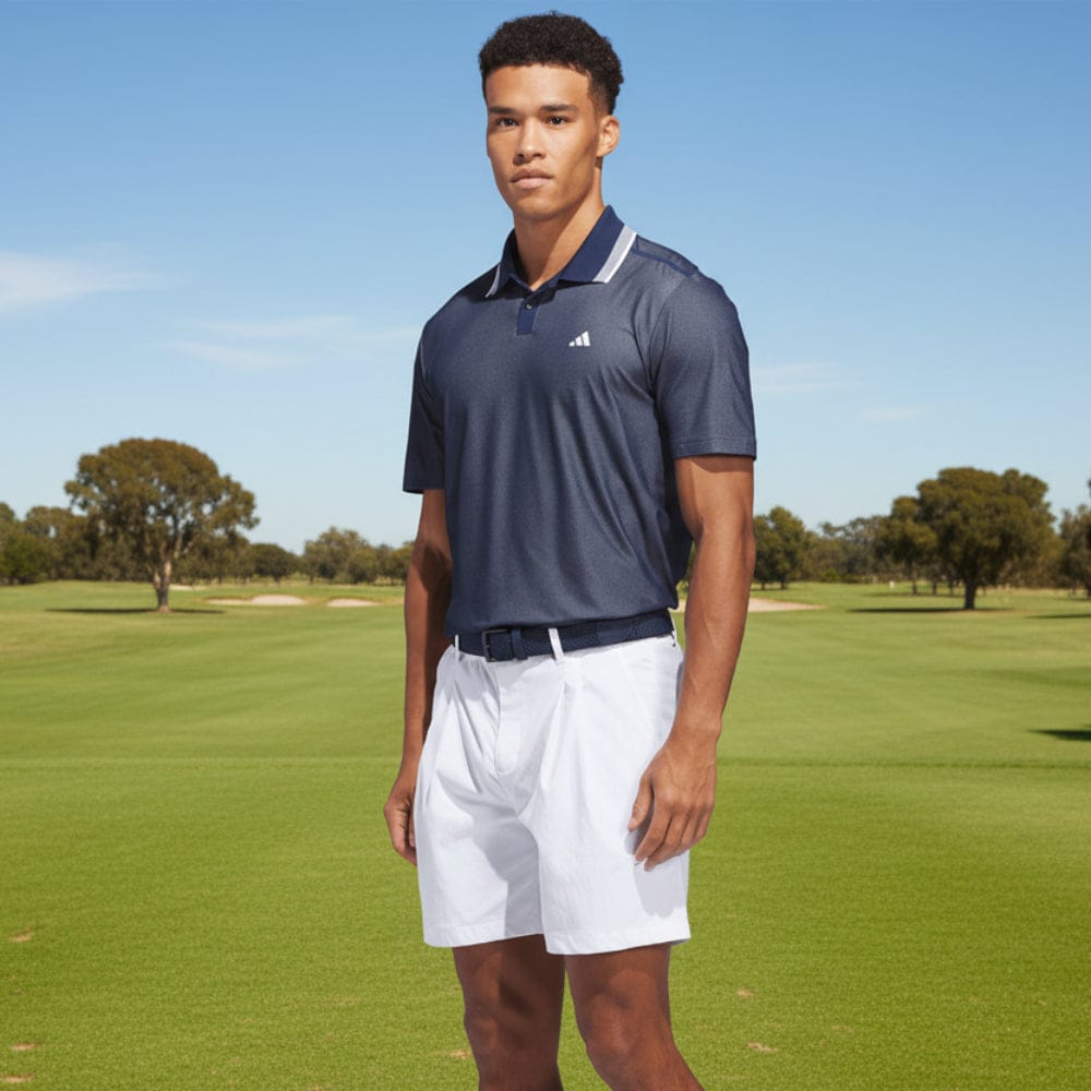 adidas Ultimate365 Tour Twistknit Pique Polo Shirt - Collegiate Navy