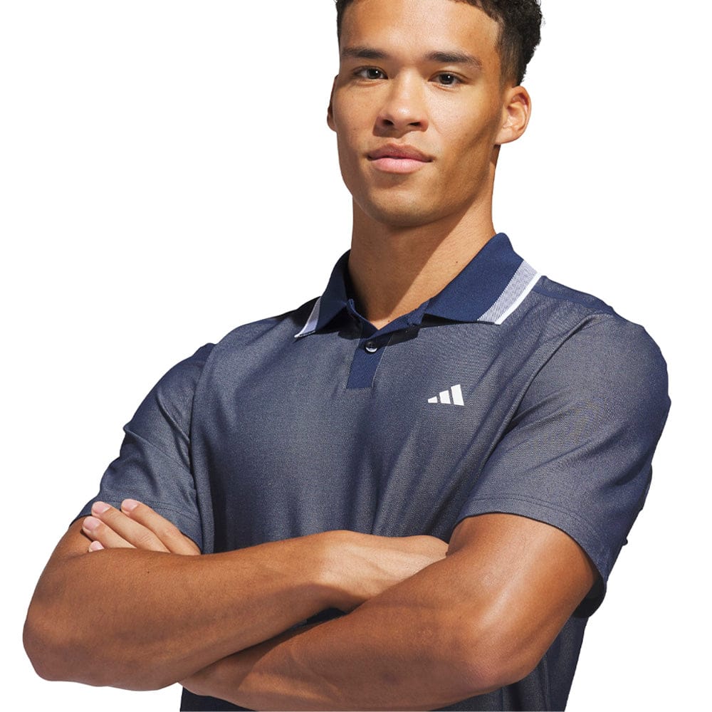 adidas Ultimate365 Tour Twistknit Pique Polo Shirt - Collegiate Navy