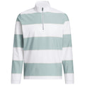 adidas Ultimate365 Rugby Stripe Quarter-Zip - Wonder Sage/White