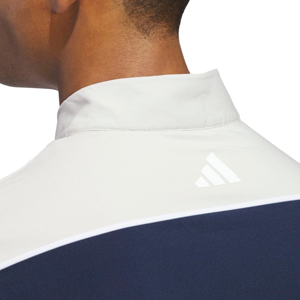 adidas Ultimate365 Rugby Stripe Quarter-Zip - Collegiate Navy/Wonder Alumina
