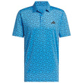 adidas Ultimate365 Mesh Print Climacool Polo - Lucid Ray Blue