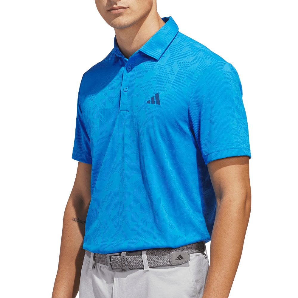 adidas Ultimate365 Jacquard Polo Shirt - Lucid Ray Blue