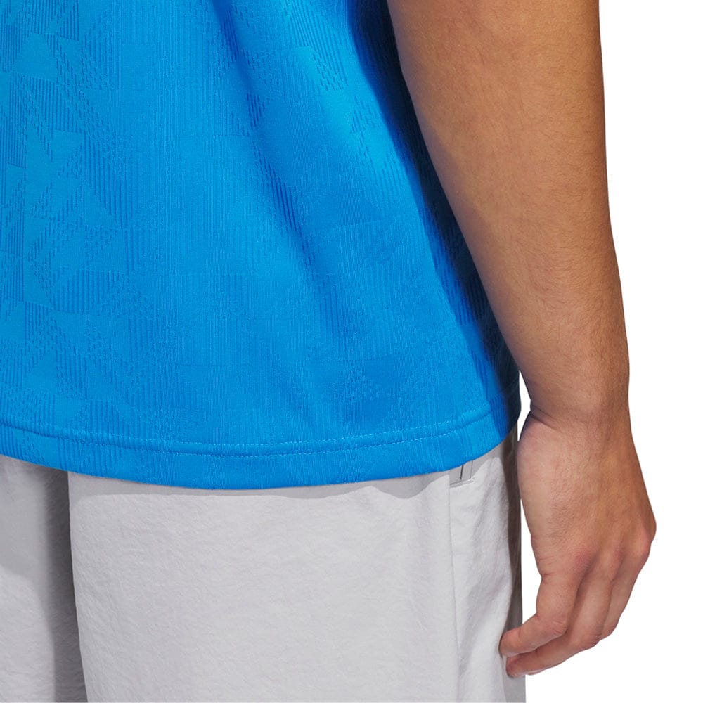 adidas Ultimate365 Jacquard Polo Shirt - Lucid Ray Blue