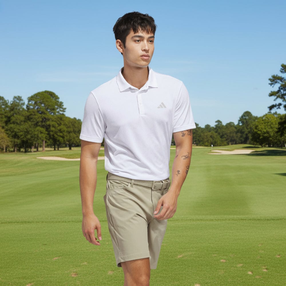adidas Ultimate365 Jacquard Polo Shirt - White