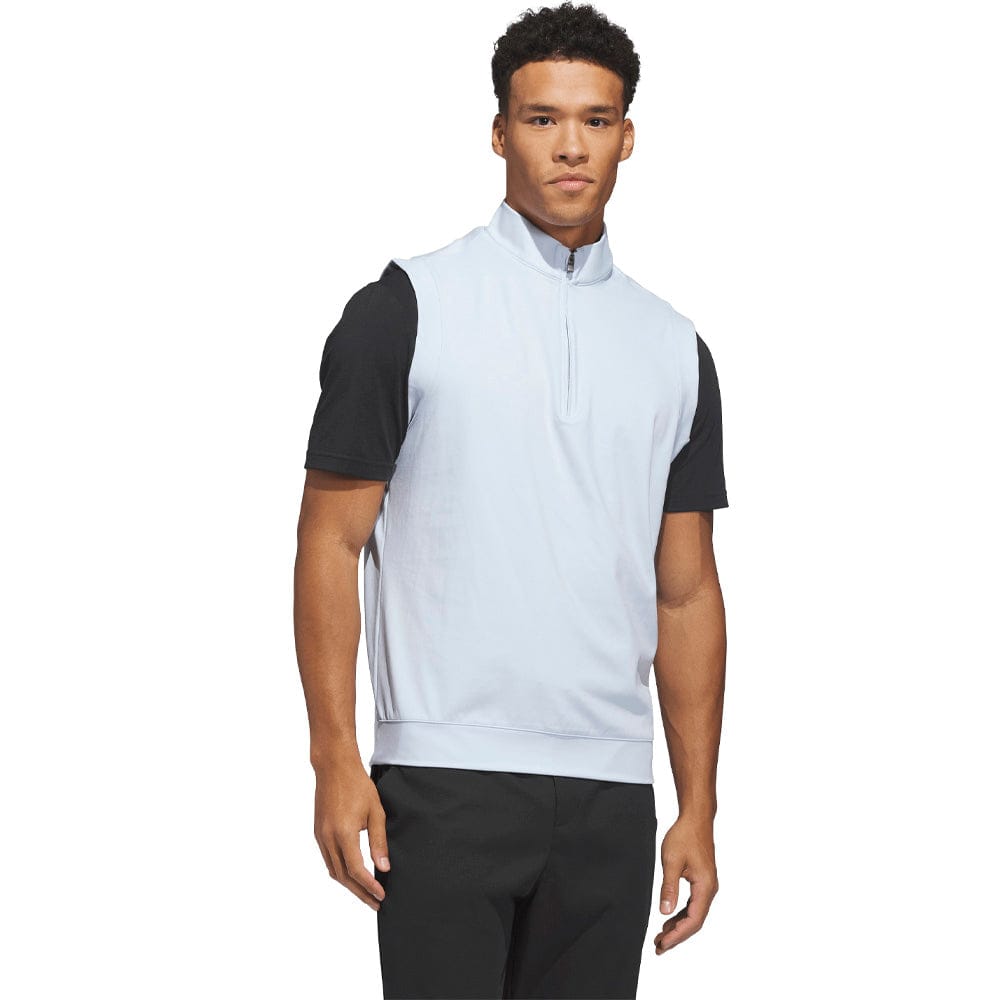 adidas Ultimate365 Classic Quarter-Zip Vest - Crystal Sky