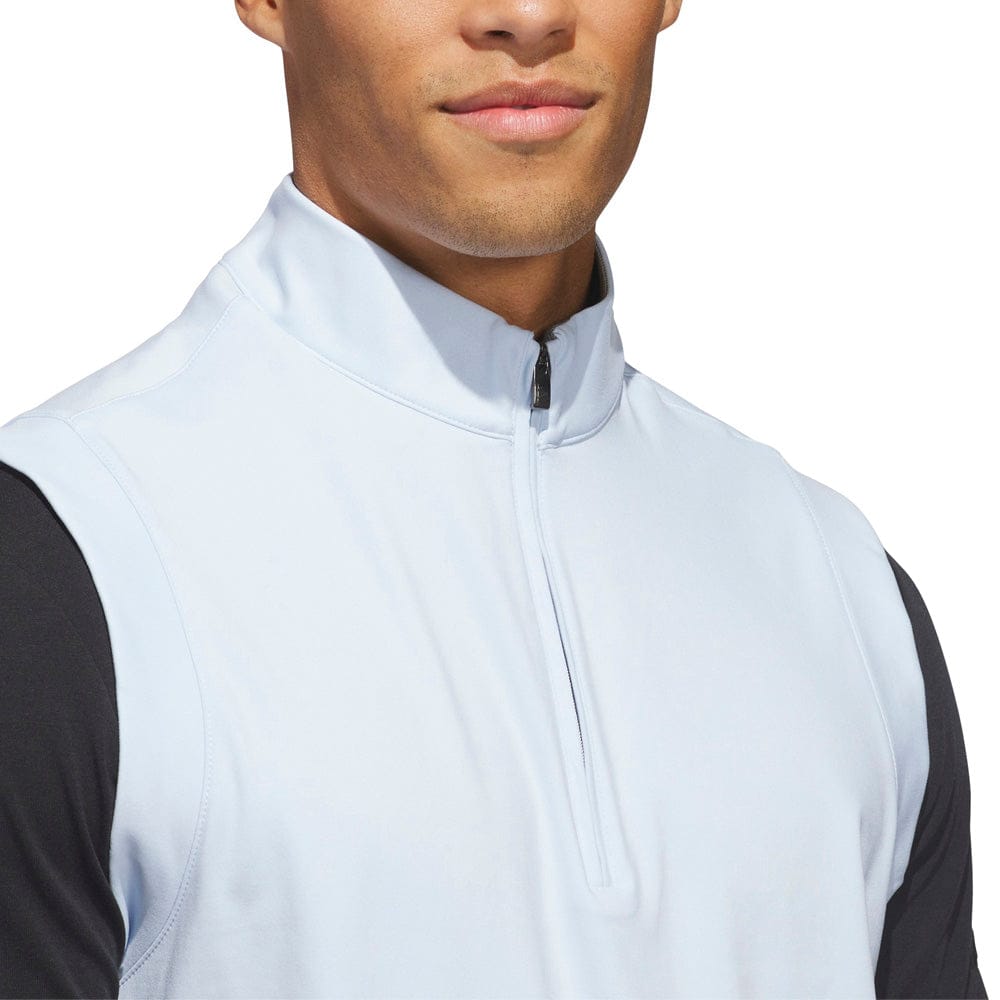 adidas Ultimate365 Classic Quarter-Zip Vest - Crystal Sky