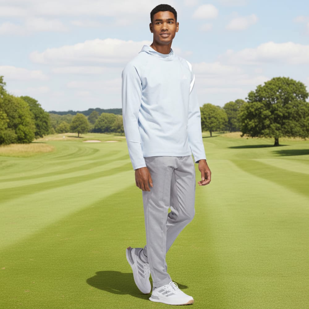 adidas Ultimate365 Heather Hoodie - Crystal Sky Melange